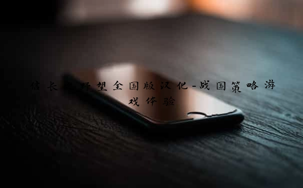 信长之野望全国版汉化-战国策略游戏体验